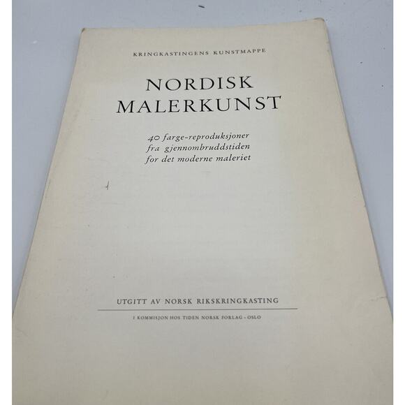 Magazine Nordisk Malerkunst 40 Reproductions Famous Artists Folio 1950 Denmark - Picture 1 of 9